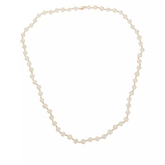 Colleen Lopez 36" Goldtone Sterling SIlver Cultured Pearl and Hematite Necklace